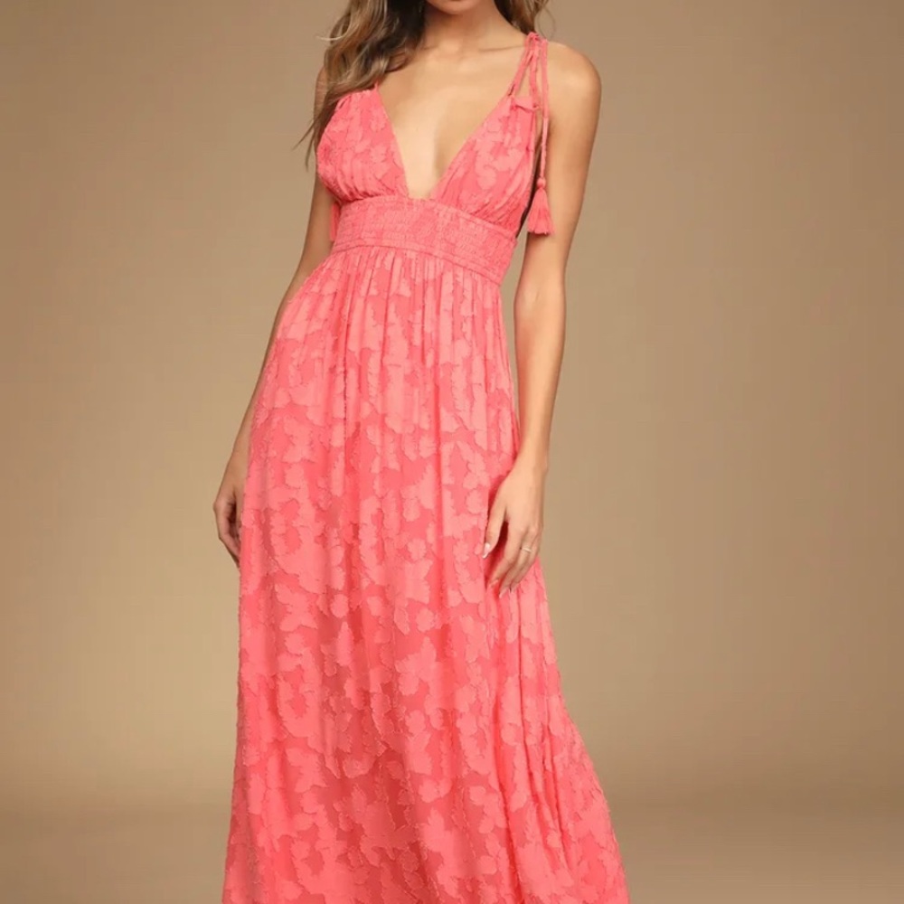 Lulus Coral Dress! Sz XL